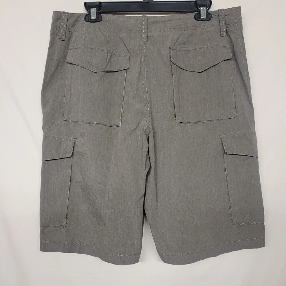 Banana Republic Size‎ 35 Shorts Chino Cargo Style Shorts, Brown & Tan Stripes